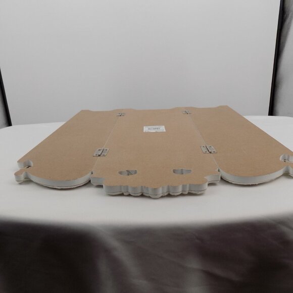 Floral Folding Screen Roses Ashland Fall Blush Romance Hinged 18.75" Tall New - Picture 4 of 8